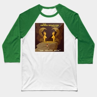 The Sphinx Gate 80s Video Game Fan Art Baseball T-Shirt